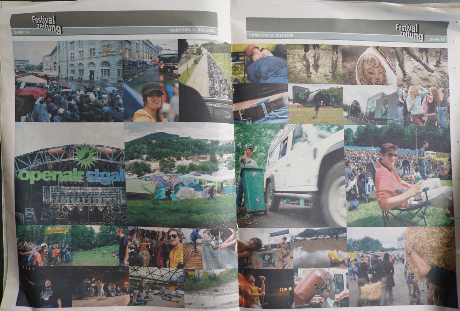 Festivalzeitung — Bildstrecke, OpenAir St.Gallen 2005, Fotos: Reto Wettach